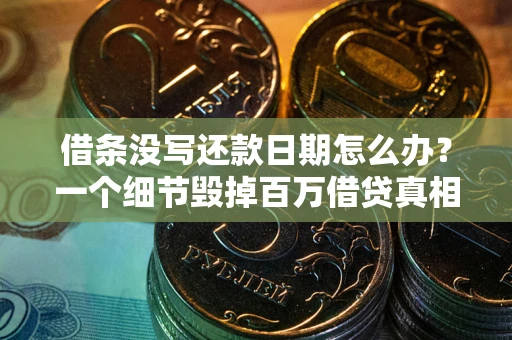 北京借条没写还款日期怎么办？一个细节毁掉百万借贷真相