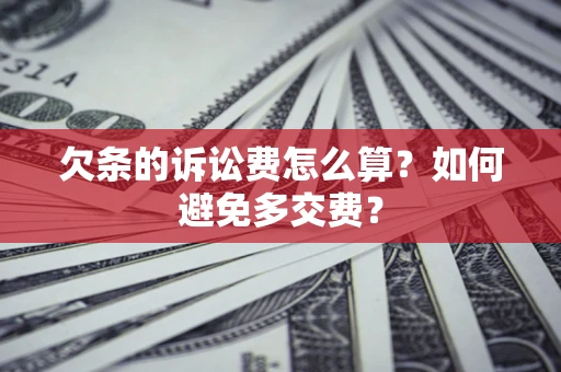 北京欠条的诉讼费怎么算？如何避免多交费？